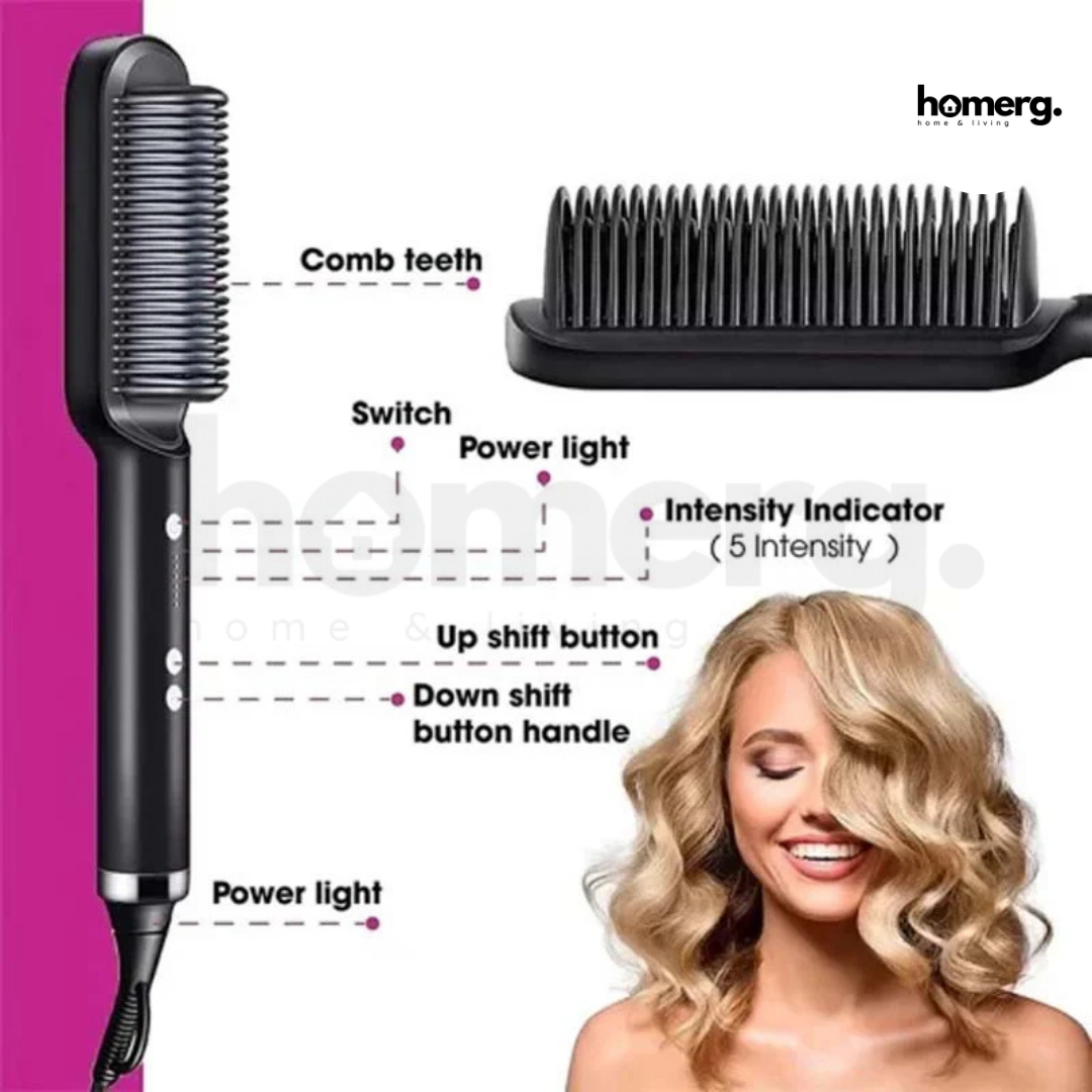 2 in 1 Hair Straightener Comb