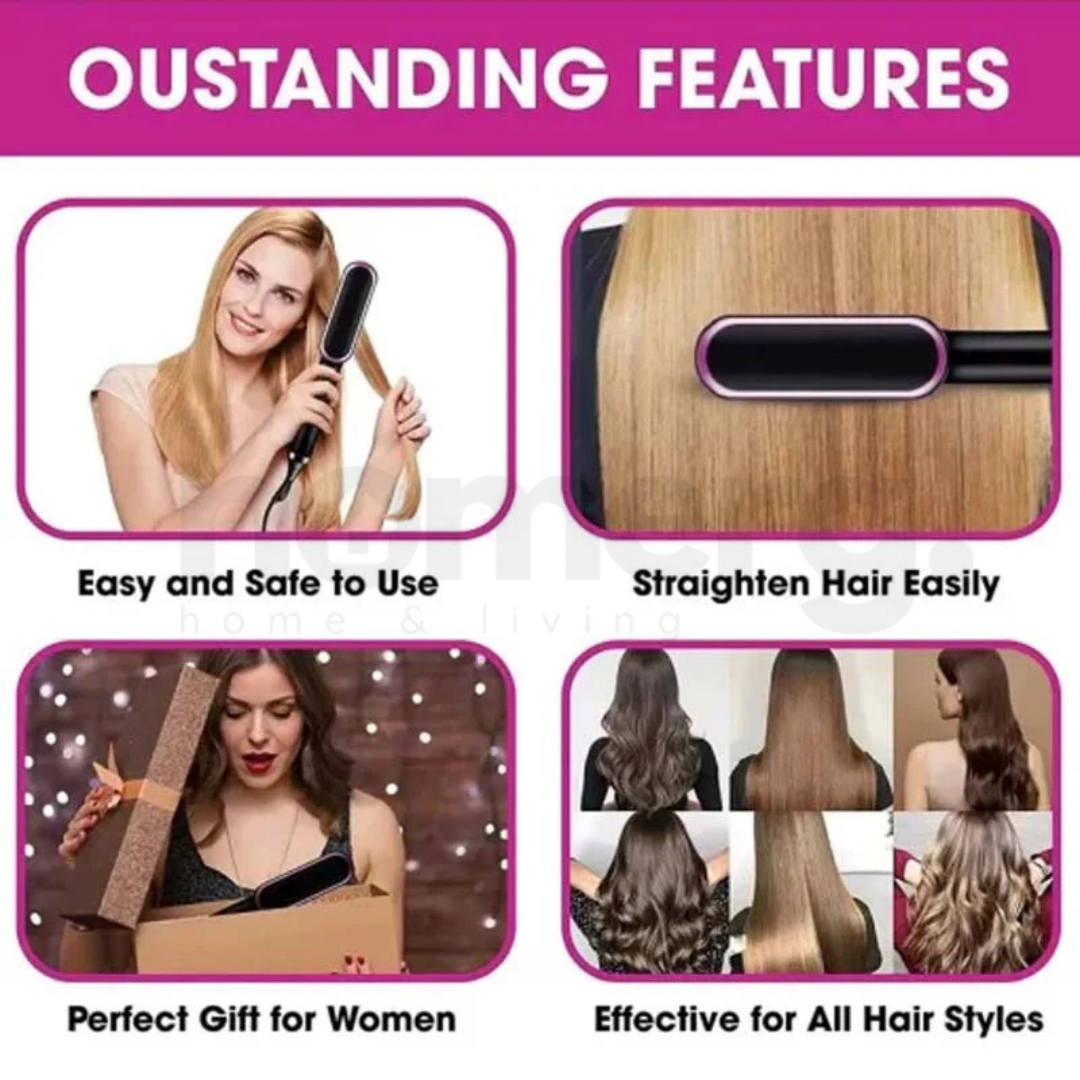 2 in 1 Hair Straightener Comb