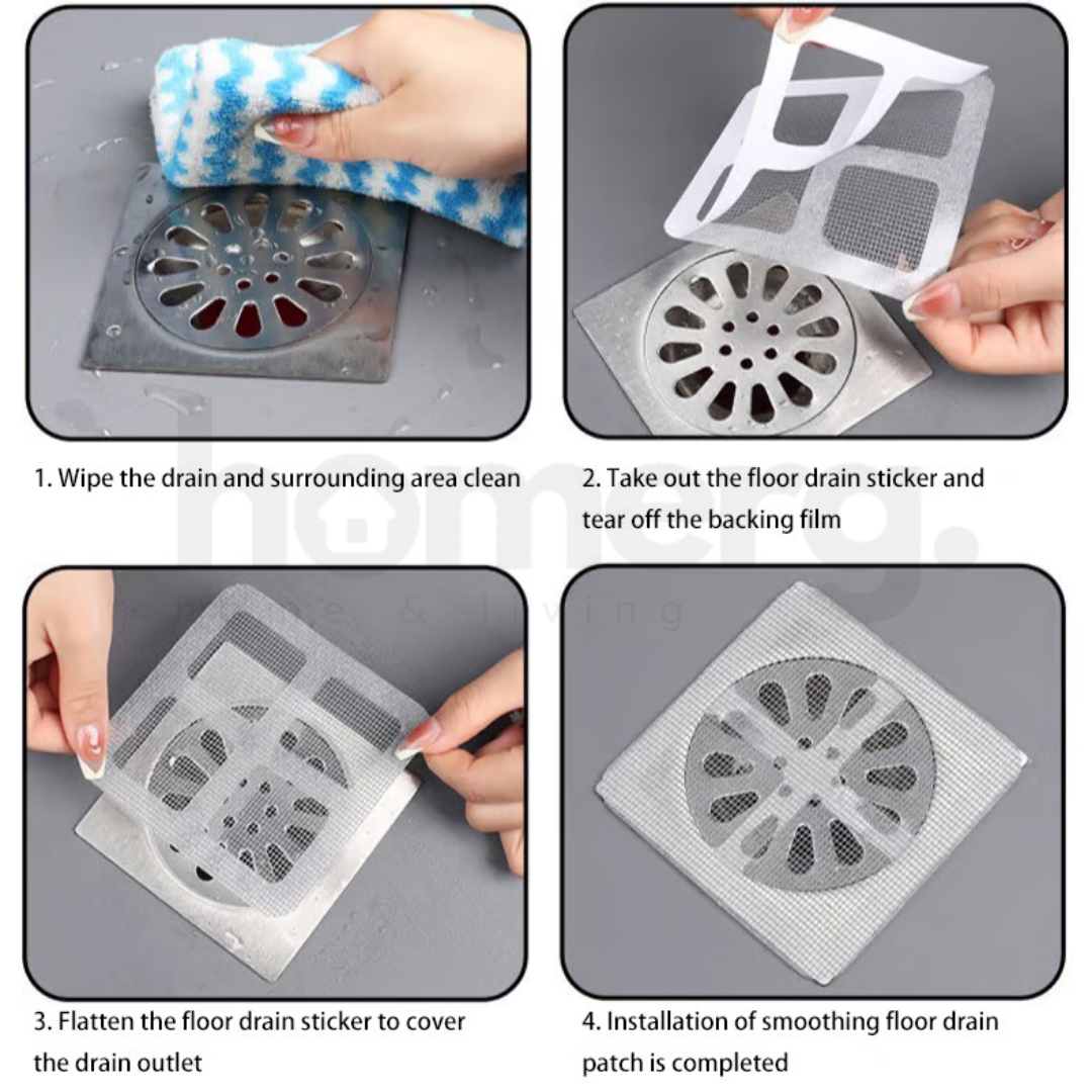 Self-Adhesive Floor Drain Stickers - (IMPORTED)