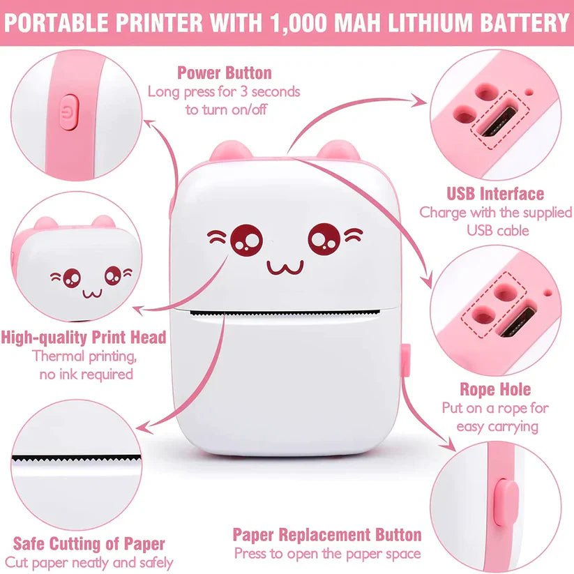 Mini Portable Thermal Printer
