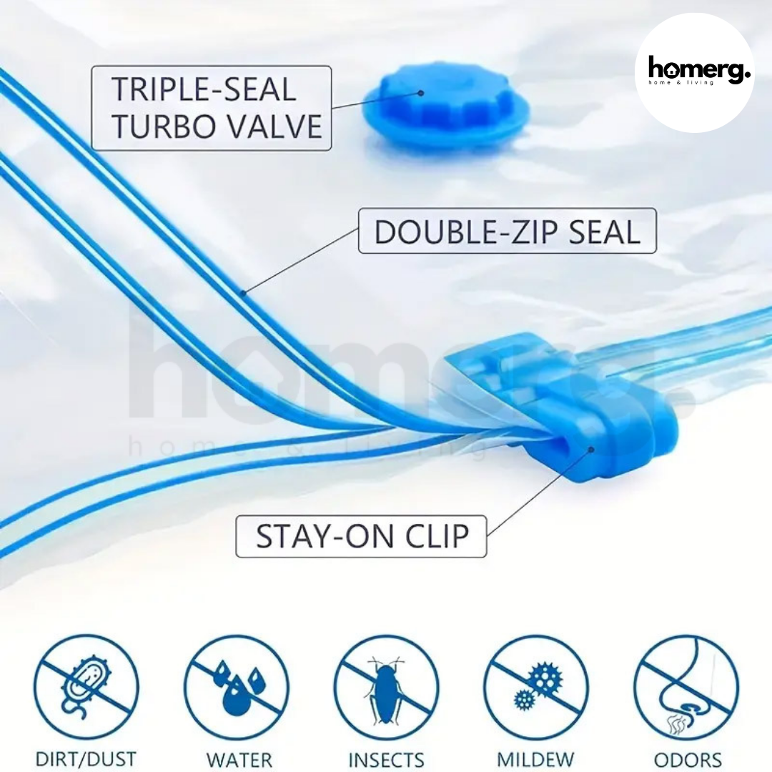 Vacuum Storage Bags With Suction Pump - (IMPORTED)
