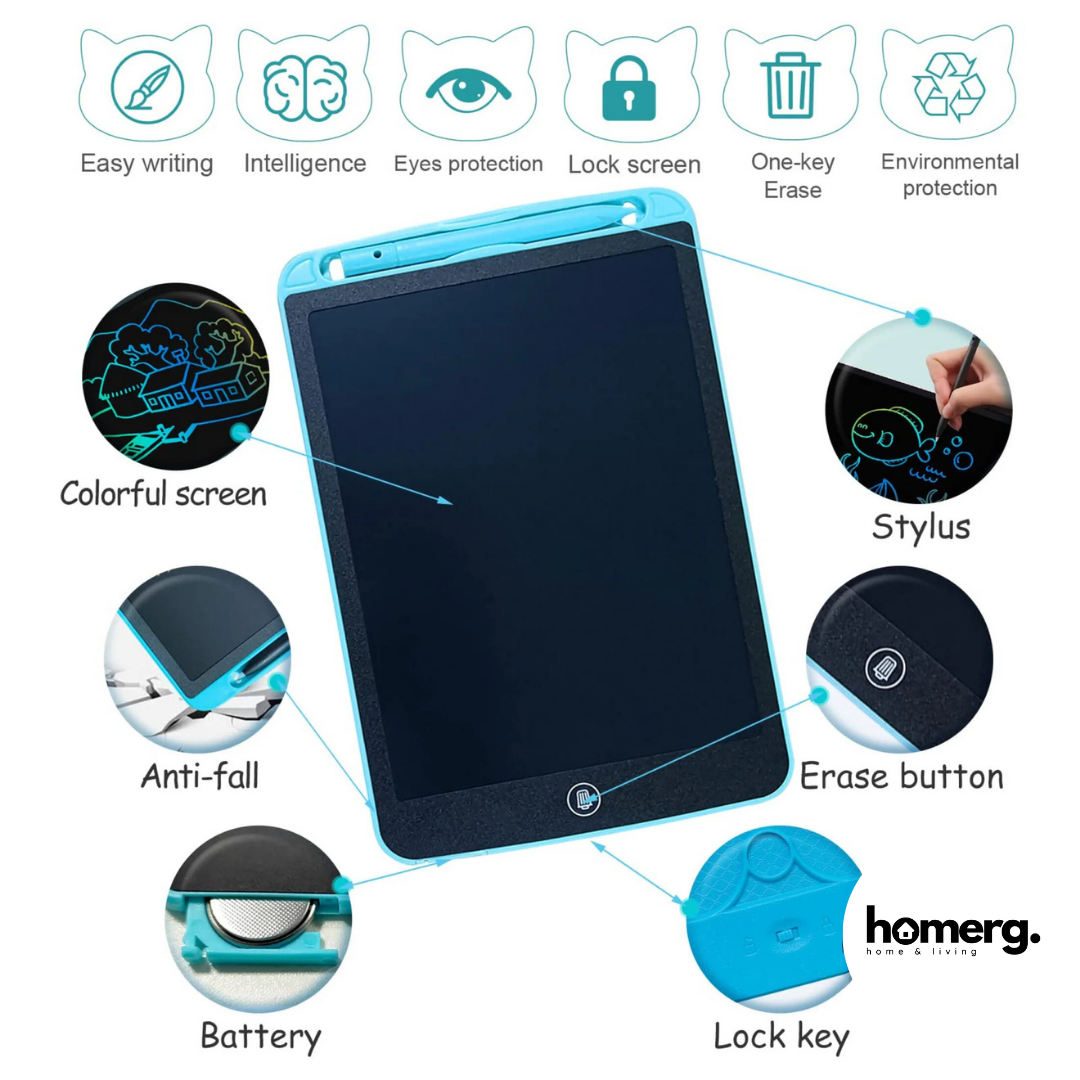 LCD Writing & Drawing Tablet Pad For Kids - (IMPORTED)