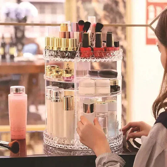 Rotating 360 Cosmetic Organizer