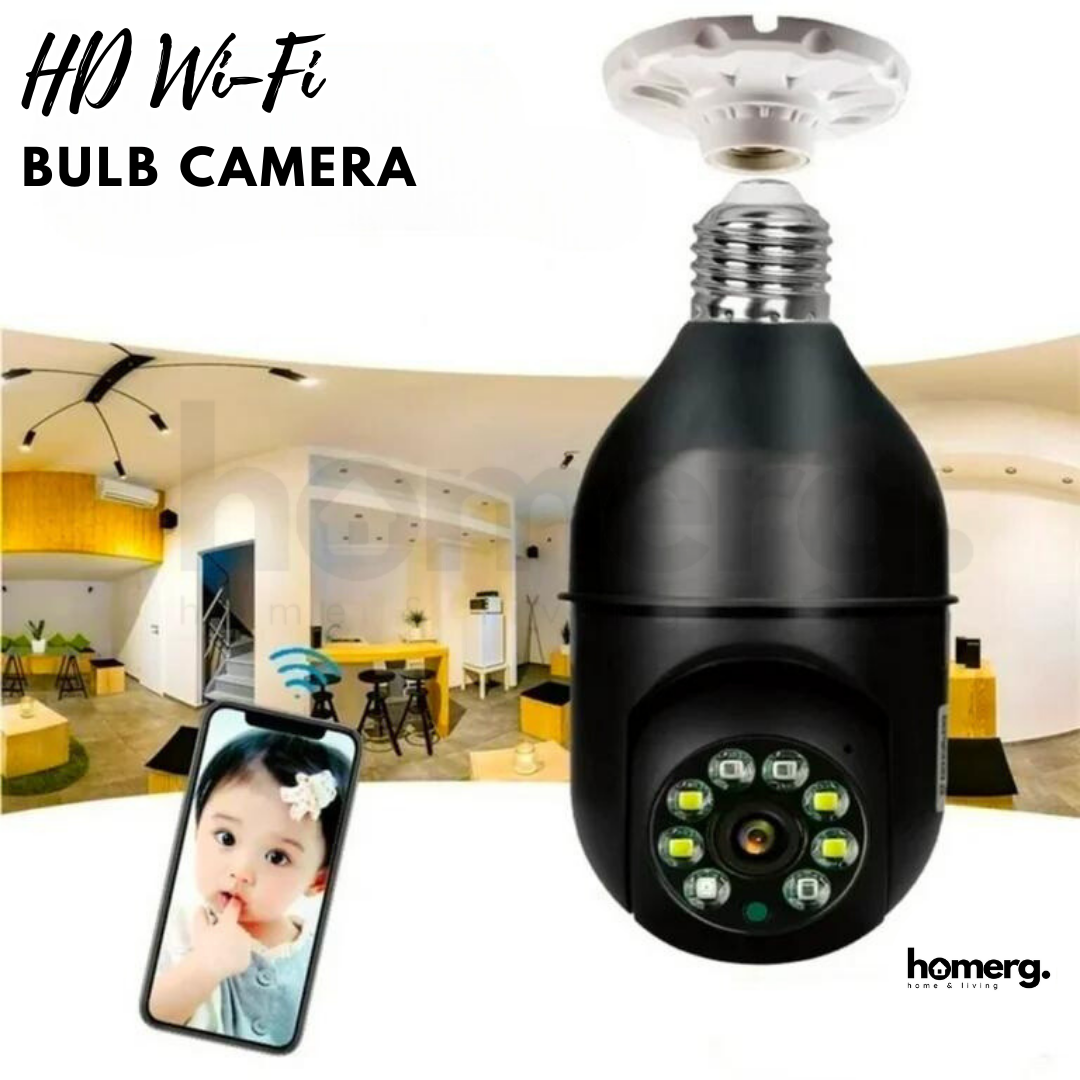Wireless Wifi Bulb Security Camera