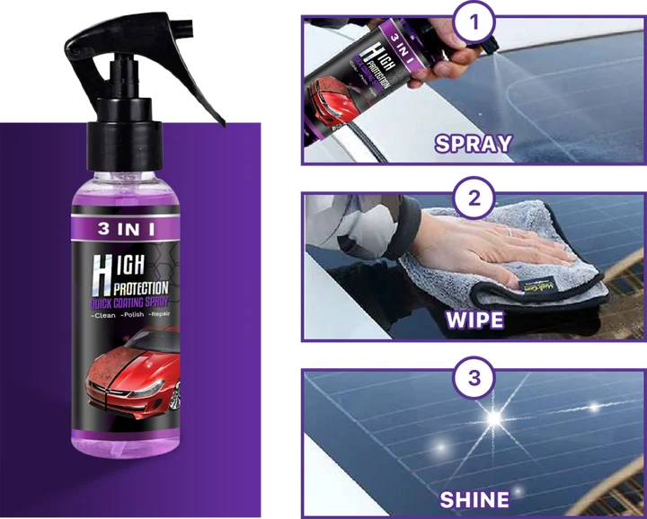 3 in 1 High Protection Quick Car Coating Spray