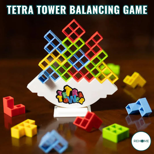 Tetra Tower Balancing Game