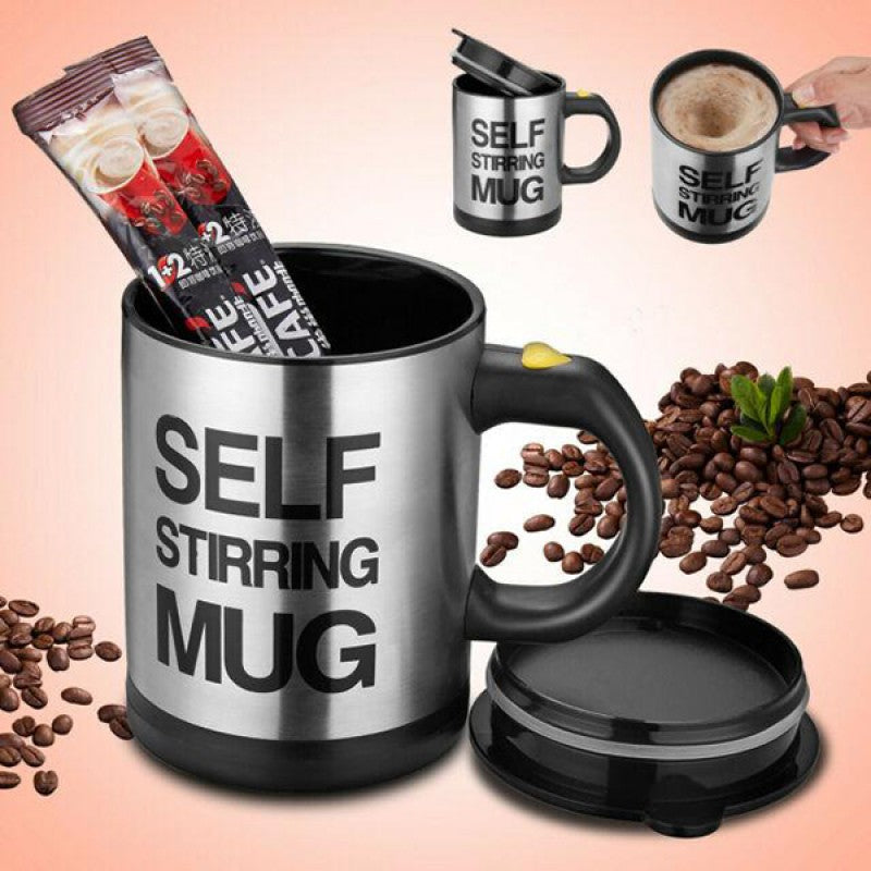 Self Stirring Mug For Coffee Tea