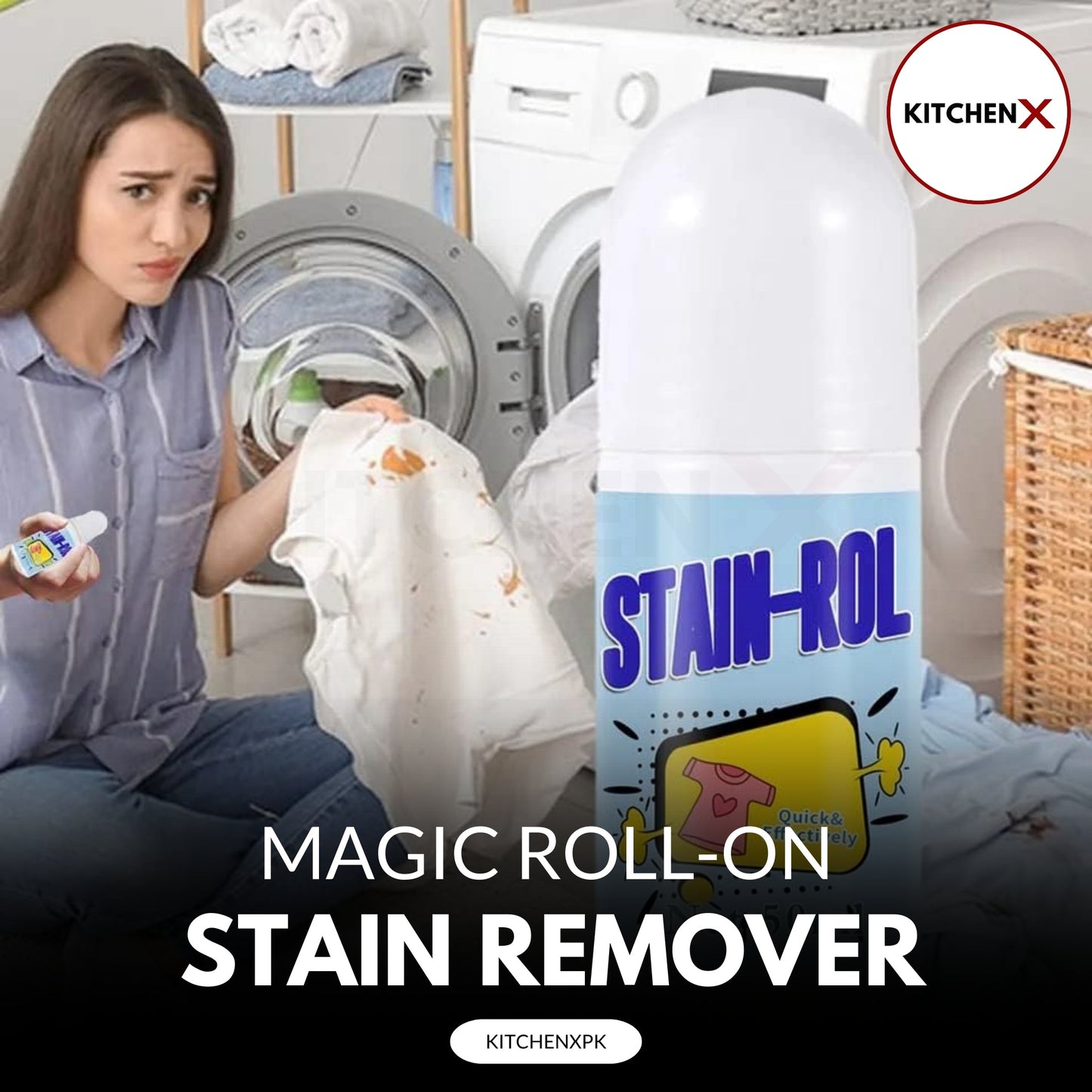 Portable Magic Stain Roll-on Cleaner