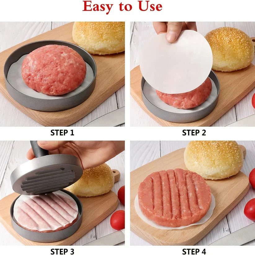 Stainless Steel Burger Patty Press Maker