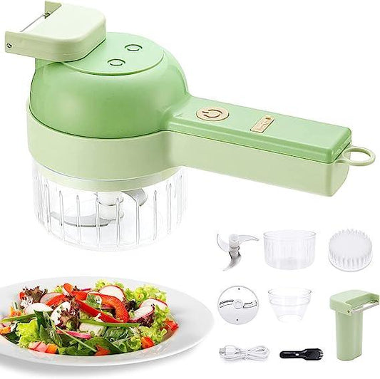 4-In-1 Mincer Slicer Cordless Chopper Food Cutter