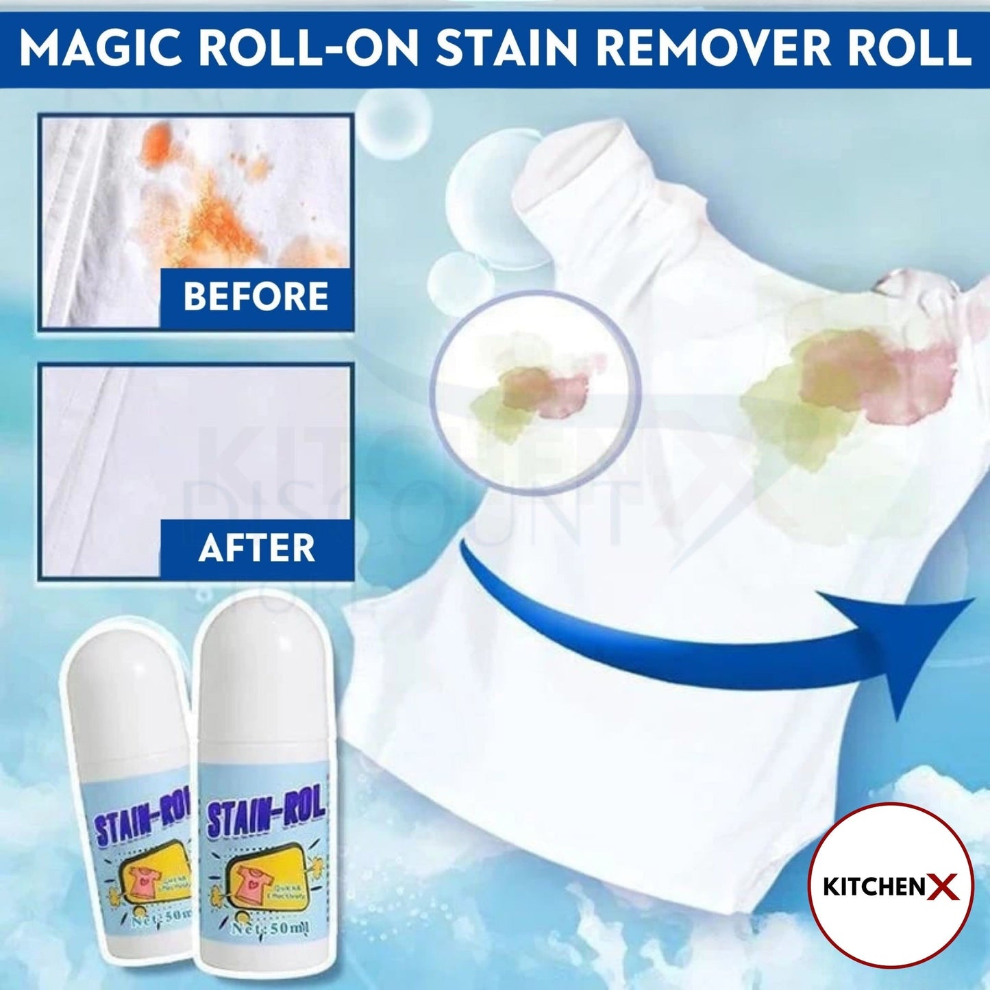 Portable Magic Stain Roll-on Cleaner