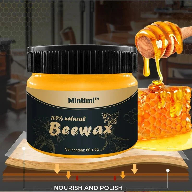 Natural Beeswax Furniture Polish for Wood Care