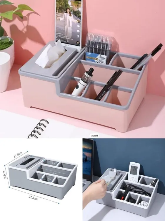 Multifunctional Tissue Storage Box Cover