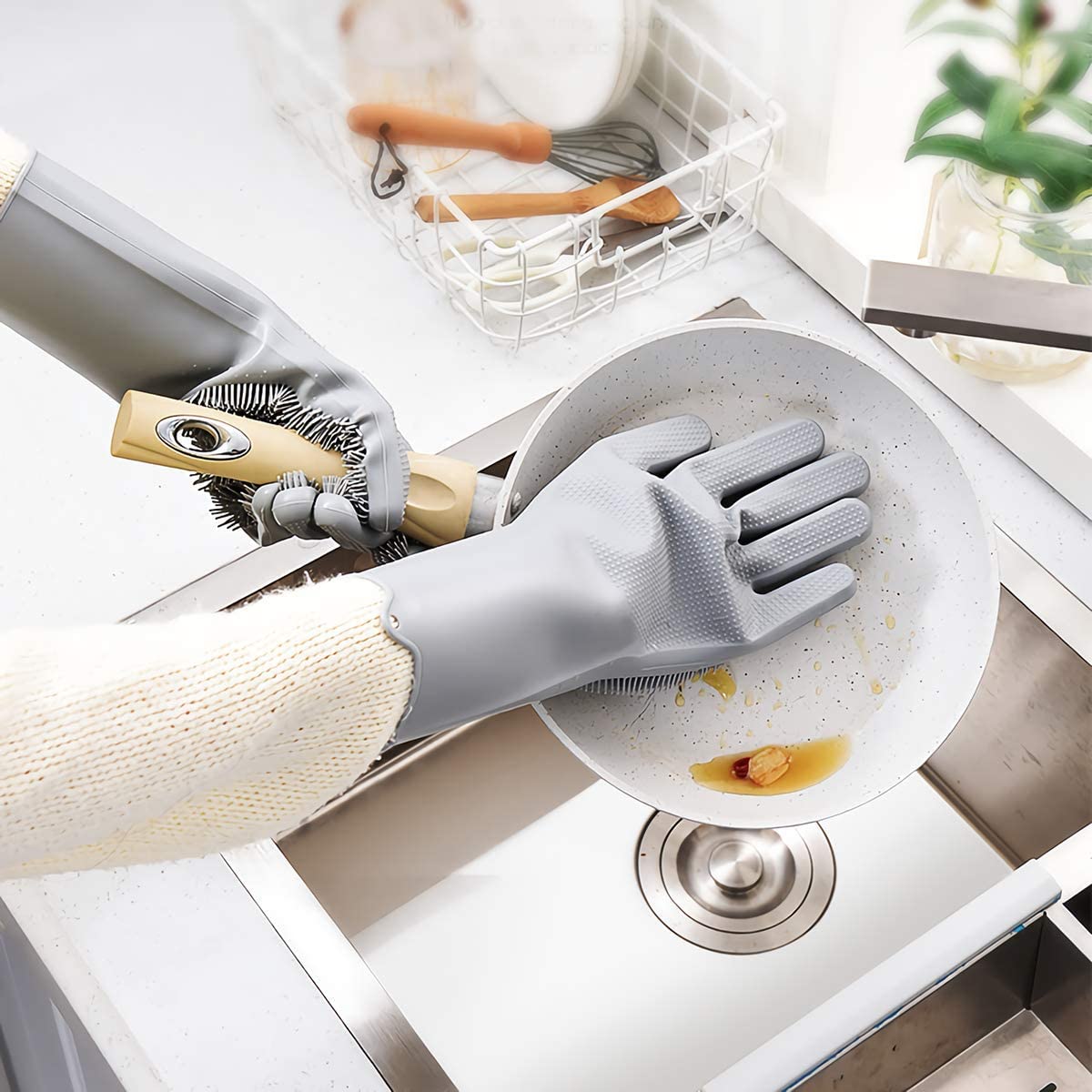 Silicon Dishwashing Gloves