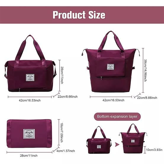 Portable Waterproof Travel Large Capacity Expandable Bag