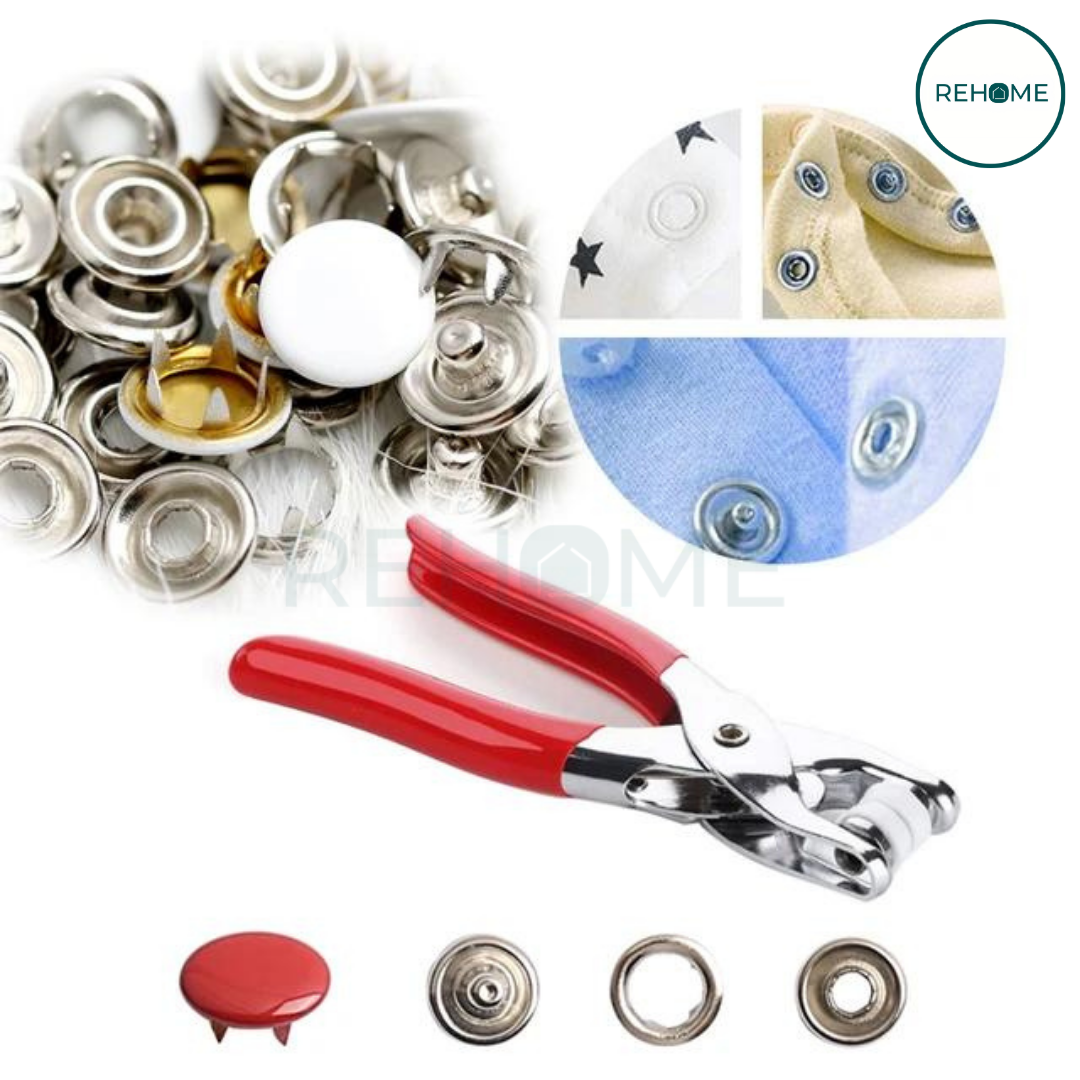 Pliers Snap Button Tool Kit - (FREE Delivery)