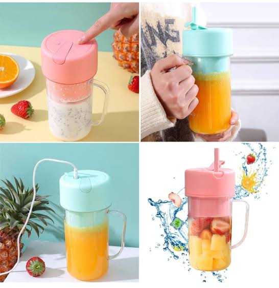 Mini Juicer with Straw