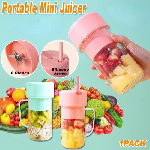 Mini Juicer with Straw