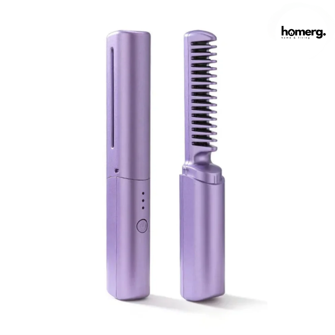 Wireless 2 in 1 Professional Hair Straightener Comb - (IMPORTED)