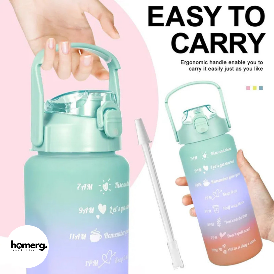 3 PCS Motivational Water Bottles Set - (IMPORTED)