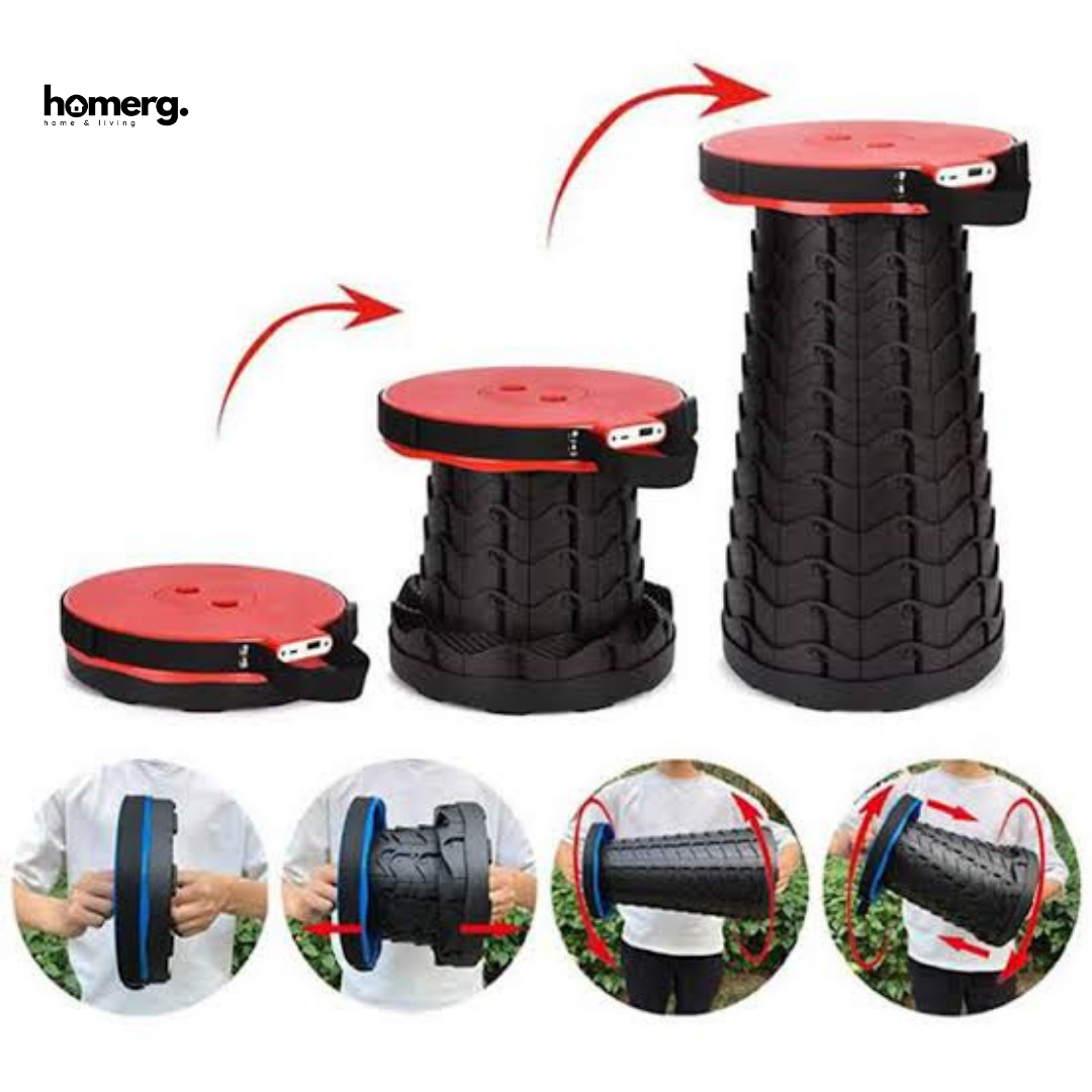 Portable Telescopic Folding Heavy Duty Stool - (IMPORTED)