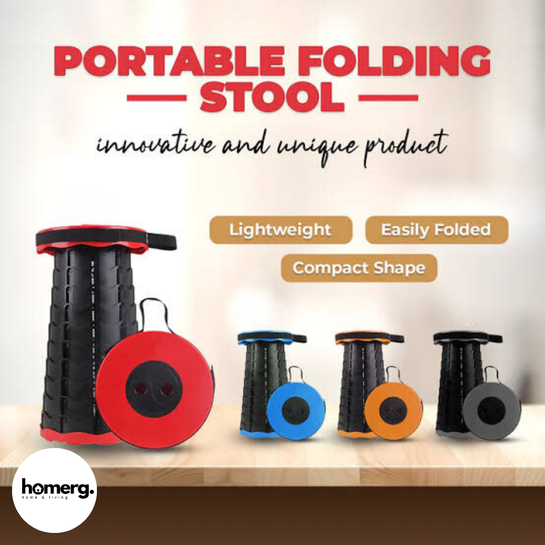 Portable Telescopic Folding Heavy Duty Stool - (IMPORTED)