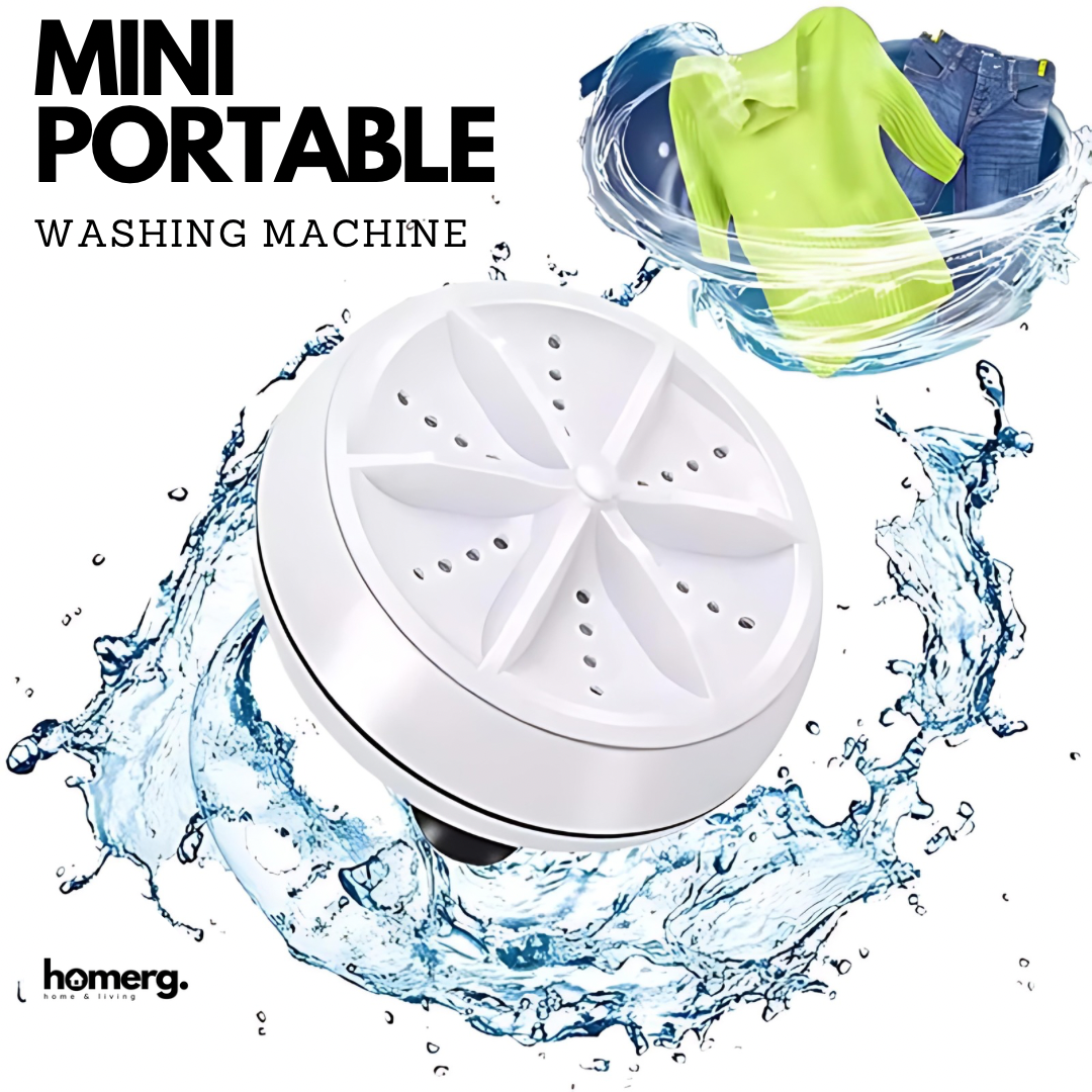 Portable Turbine Ultrasonic Washing Machine - (IMPORTED)