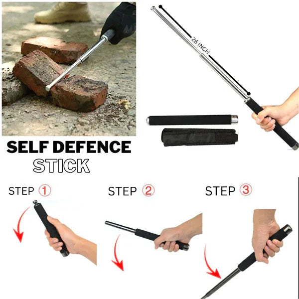 Premium Metal Self Defence Stick