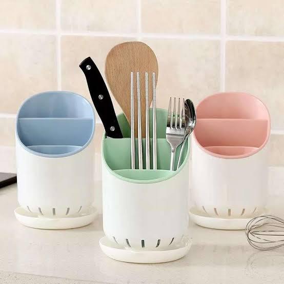 Spoon Holder Drain Cutlery Organizer