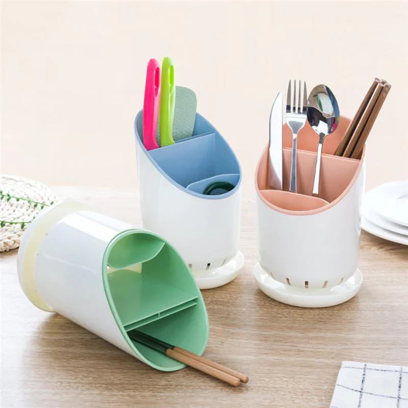 Spoon Holder Drain Cutlery Organizer