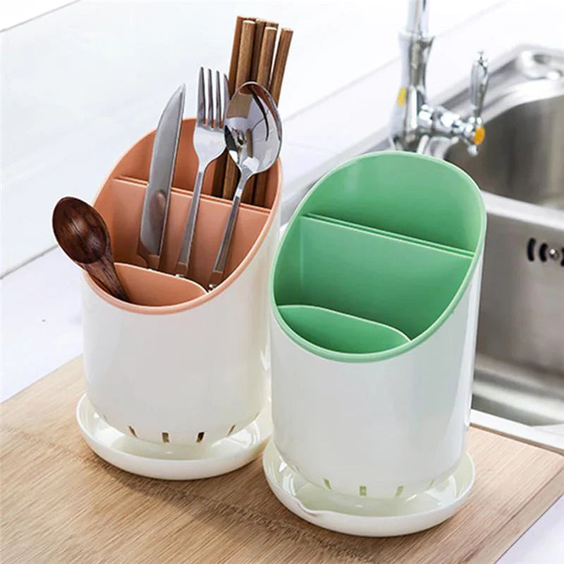 Spoon Holder Drain Cutlery Organizer