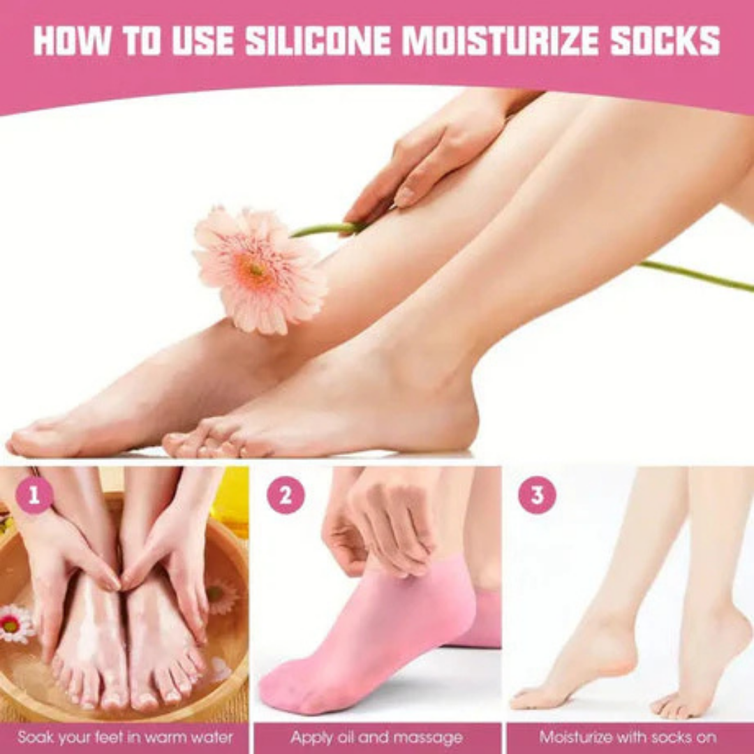 Silicone Moisturizing Gel Socks - (IMPORTED)