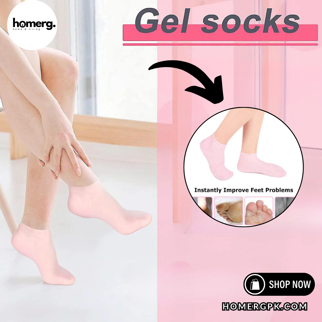 Silicone Moisturizing Gel Socks - (IMPORTED)