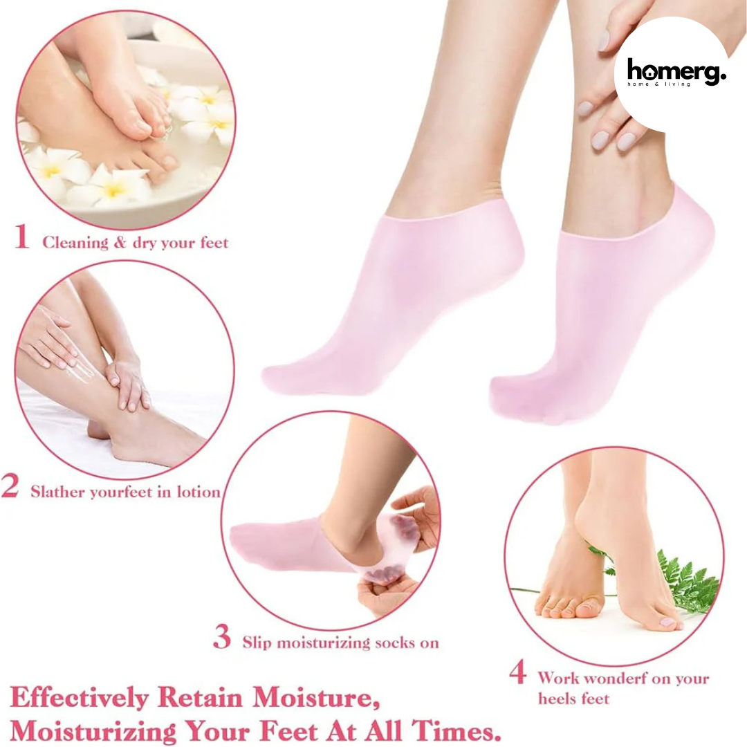 Silicone Moisturizing Gel Socks - (IMPORTED)