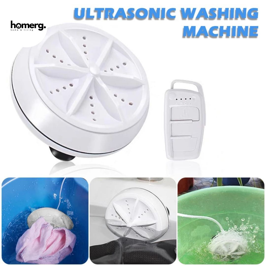 Portable Turbine Ultrasonic Washing Machine - (IMPORTED)