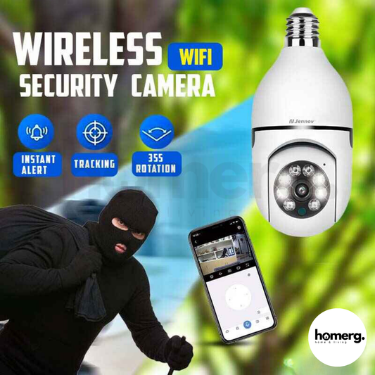 Wireless Wifi Bulb Security Camera