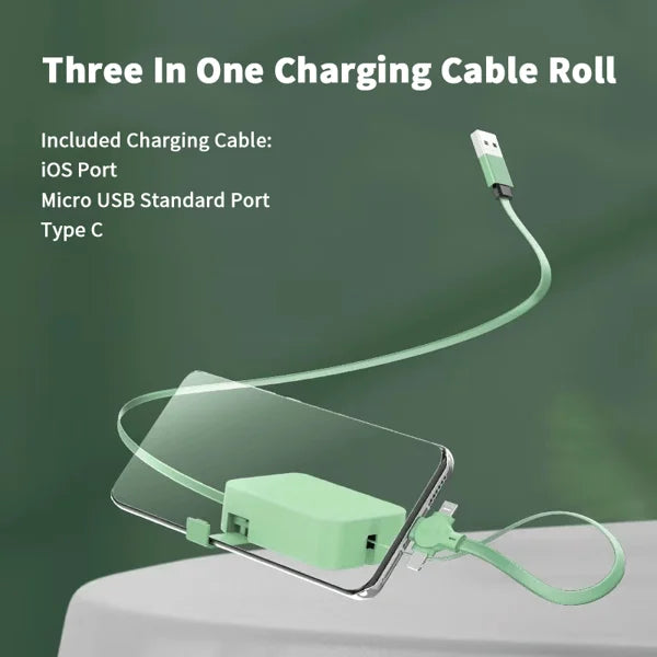 3 IN 1 Retractable Charging Cable