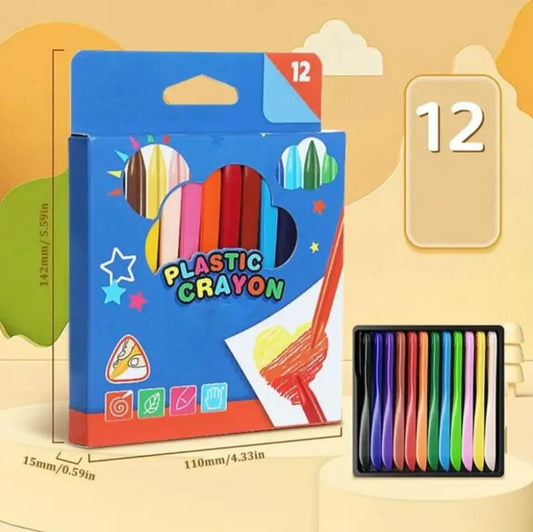 Plastic Crayons ( Pack Of 12 )